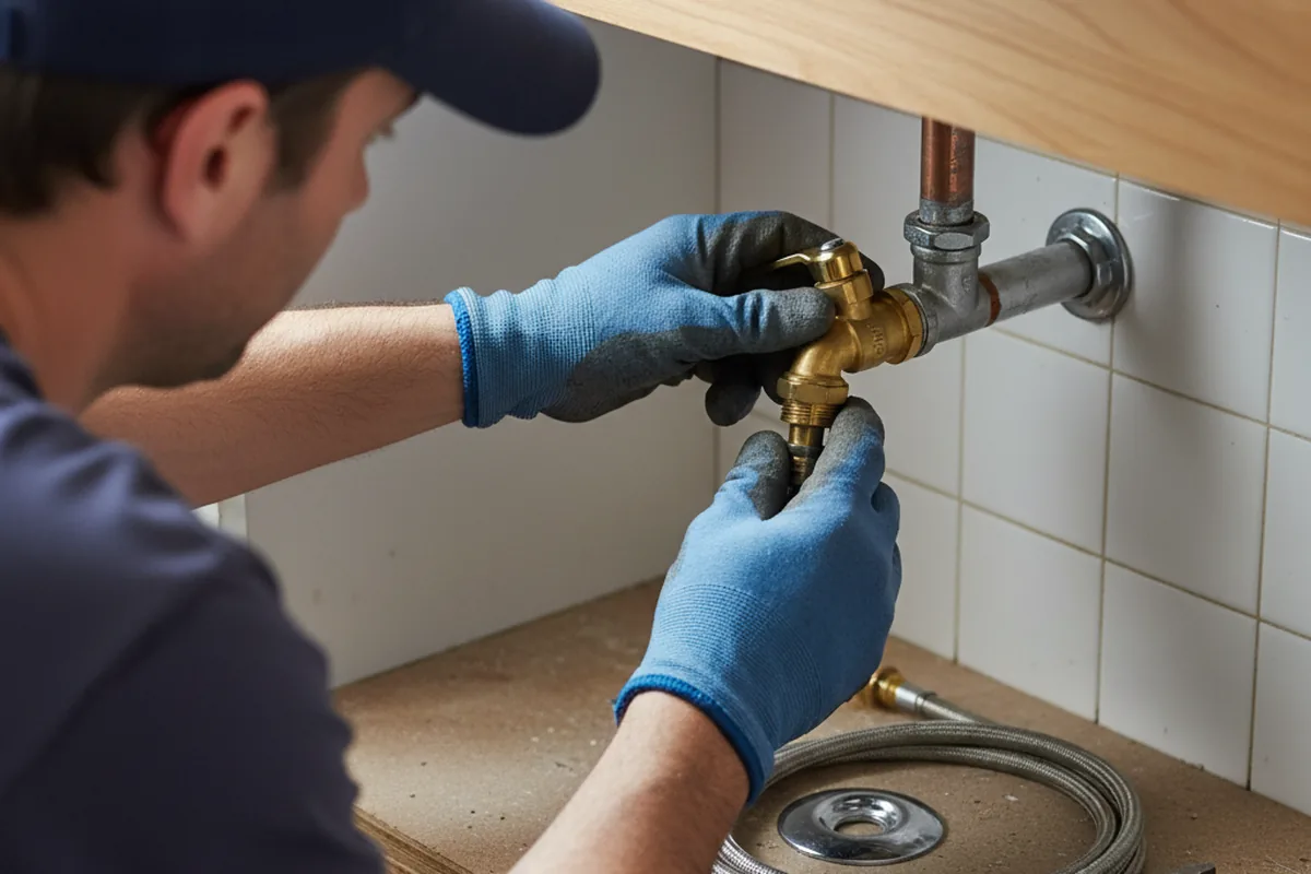Shutoff valve and fitting work during Repiping in Casa Grande